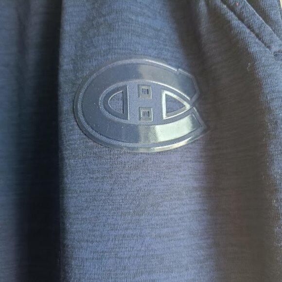 L🏒NHL Montreal Canadiens Fanatics Heather Navy Authentic Jogger Sweatpants - Picture 5 of 9